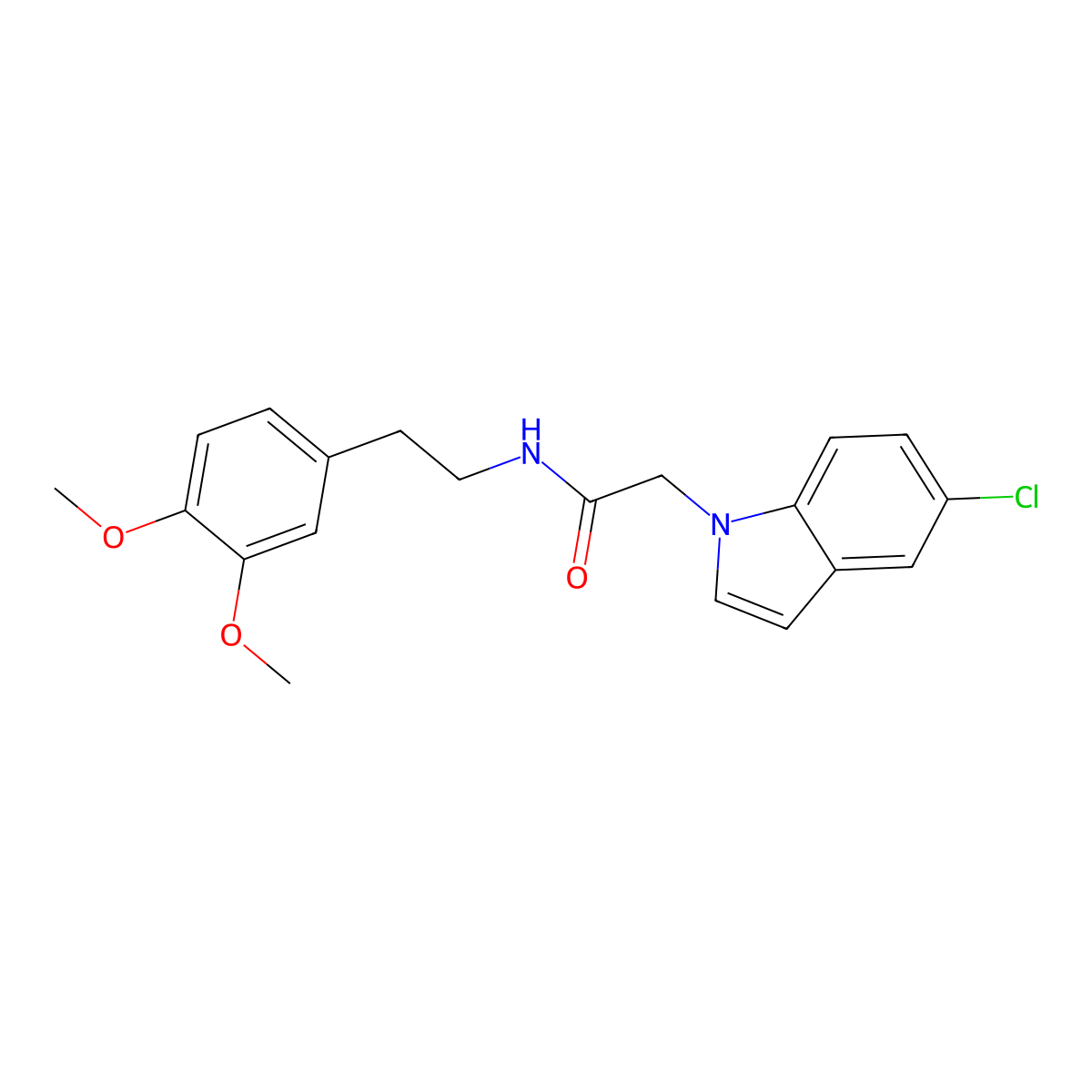 2-(5-chloro-1H-indol-1-yl)-N-[2-(3,4-dimethoxyphenyl)ethyl]acetamide molecular structure, CAS 1144475-26-2