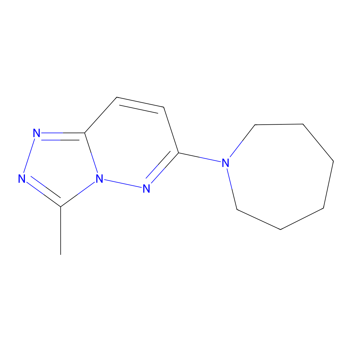 6-(Azepan-1-yl)-3-methyl[1,2,4]triazolo[4,3-b]pyridazine molecular structure, CAS 1144475-54-6