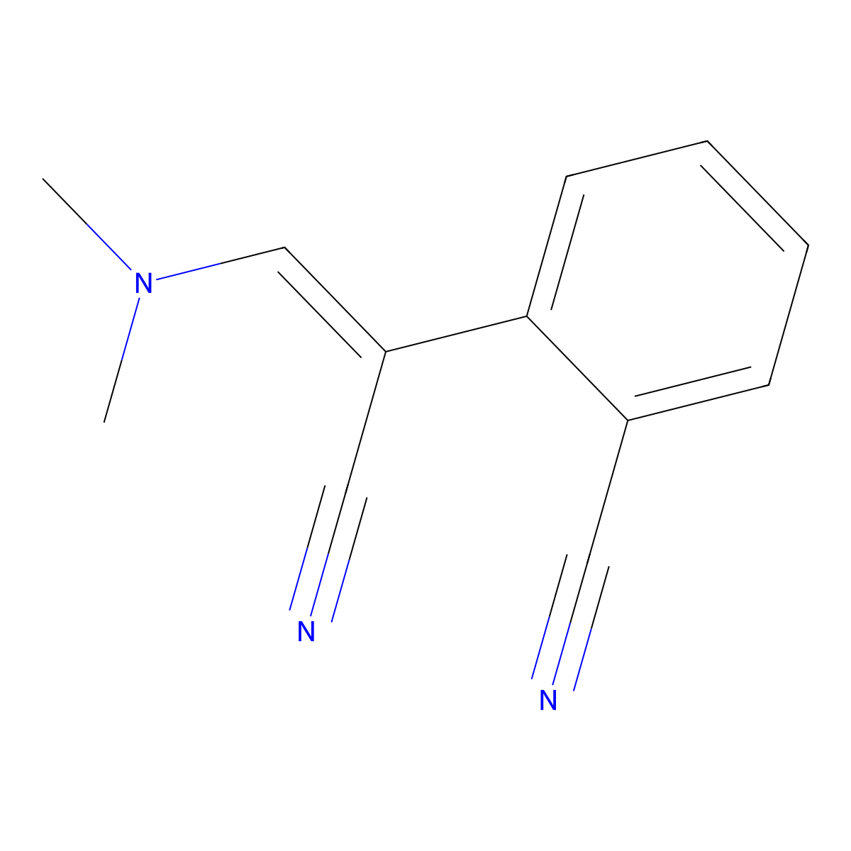 2-[(Z)-1-cyano-2-(dimethylamino)vinyl]benzonitrile molecular structure, CAS 1144478-06-7