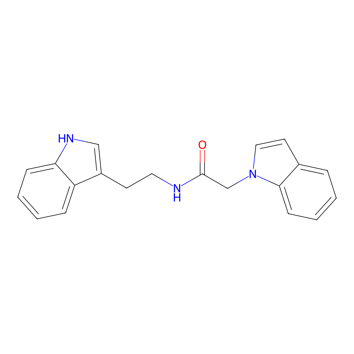 2-(1H-indol-1-yl)-N-[2-(1H-indol-3-yl)ethyl]acetamide molecular structure, CAS 1144480-85-2