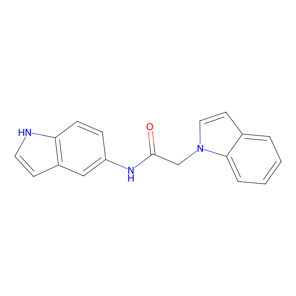 2-(1H-indol-1-yl)-N-(1H-indol-5-yl)acetamide molecular structure, CAS 1144480-93-2