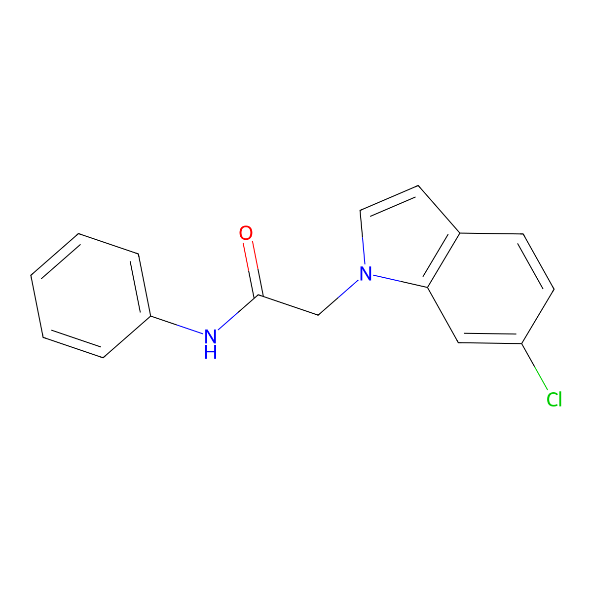 2-(6-chloro-1H-indol-1-yl)-N-phenylacetamide molecular structure, CAS 1144485-59-5
