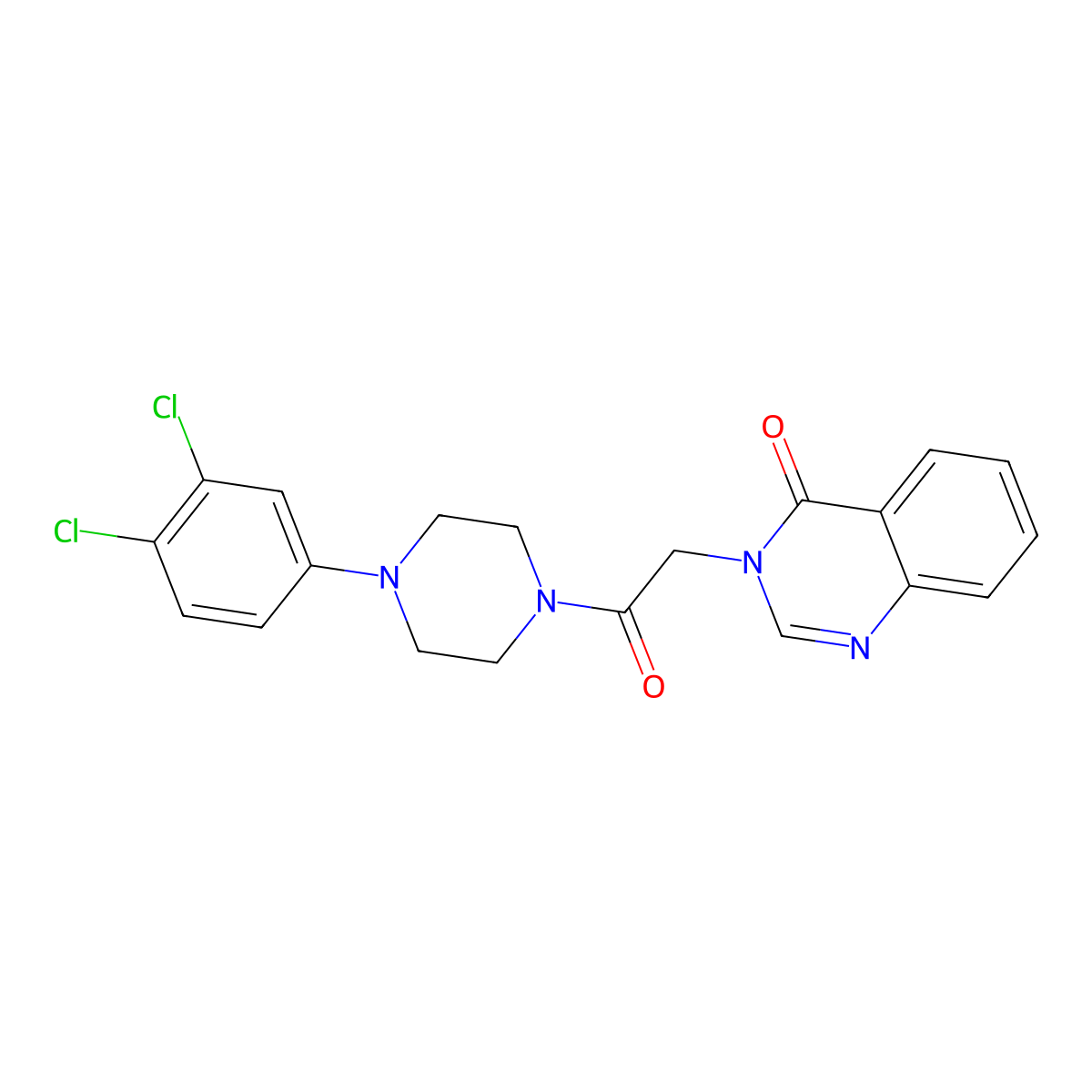 3-{2-[4-(3,4-dichlorophenyl)piperazino]-2-oxoethyl}-4(3H)-quinazolinone molecular structure, CAS 1144487-43-3