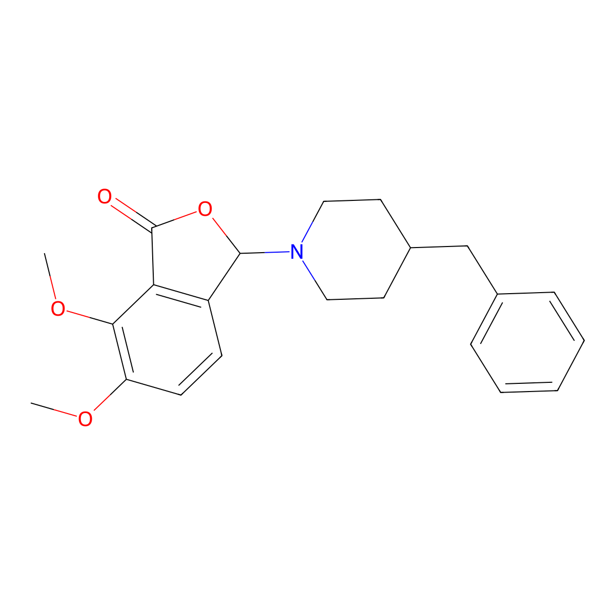 3-(4-benzyl-1-piperidinyl)-6,7-dimethoxy-2-benzofuran-1(3H)-one molecular structure, CAS 1144487-89-7