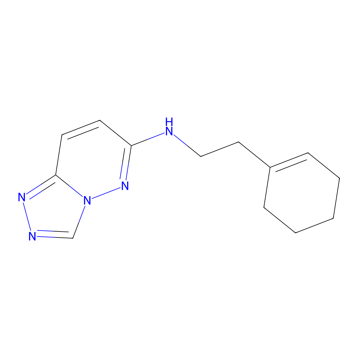 N-[2-(cyclohex-1-en-1-yl)ethyl][1,2,4]triazolo[4,3-b]pyridazin-6-amine molecular structure, CAS 1144491-40-6