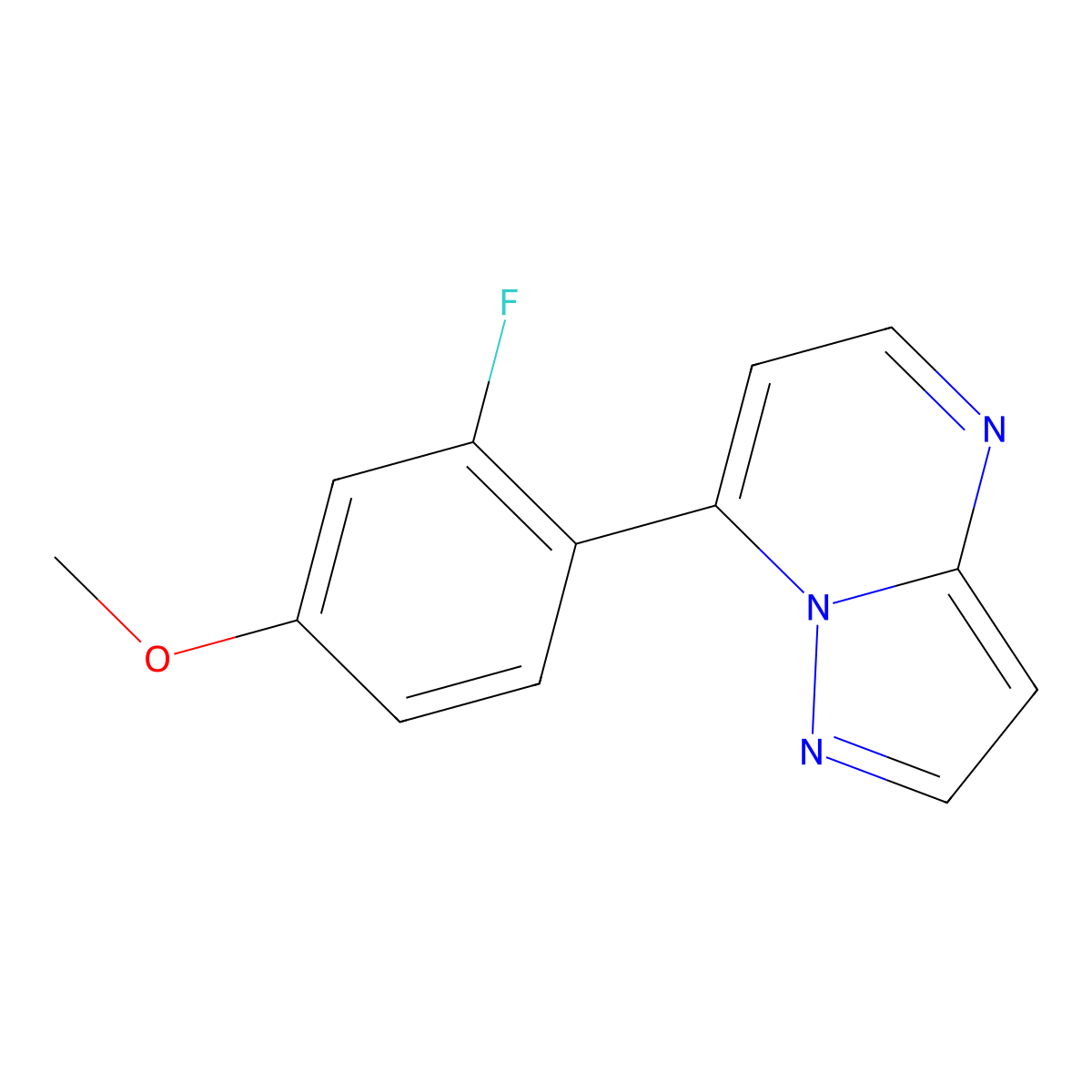 7-(2-Fluoro-4-methoxyphenyl)pyrazolo[1,5-a]pyrimidine molecular structure, CAS 1144498-92-9
