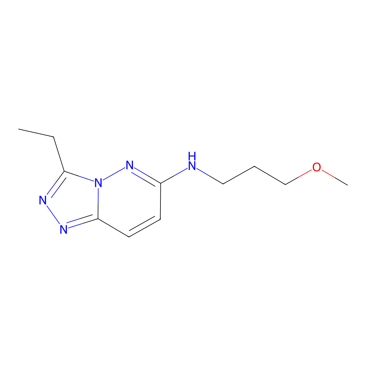 3-ethyl-N-(3-methoxypropyl)[1,2,4]triazolo[4,3-b]pyridazin-6-amine molecular structure, CAS 1144499-84-2