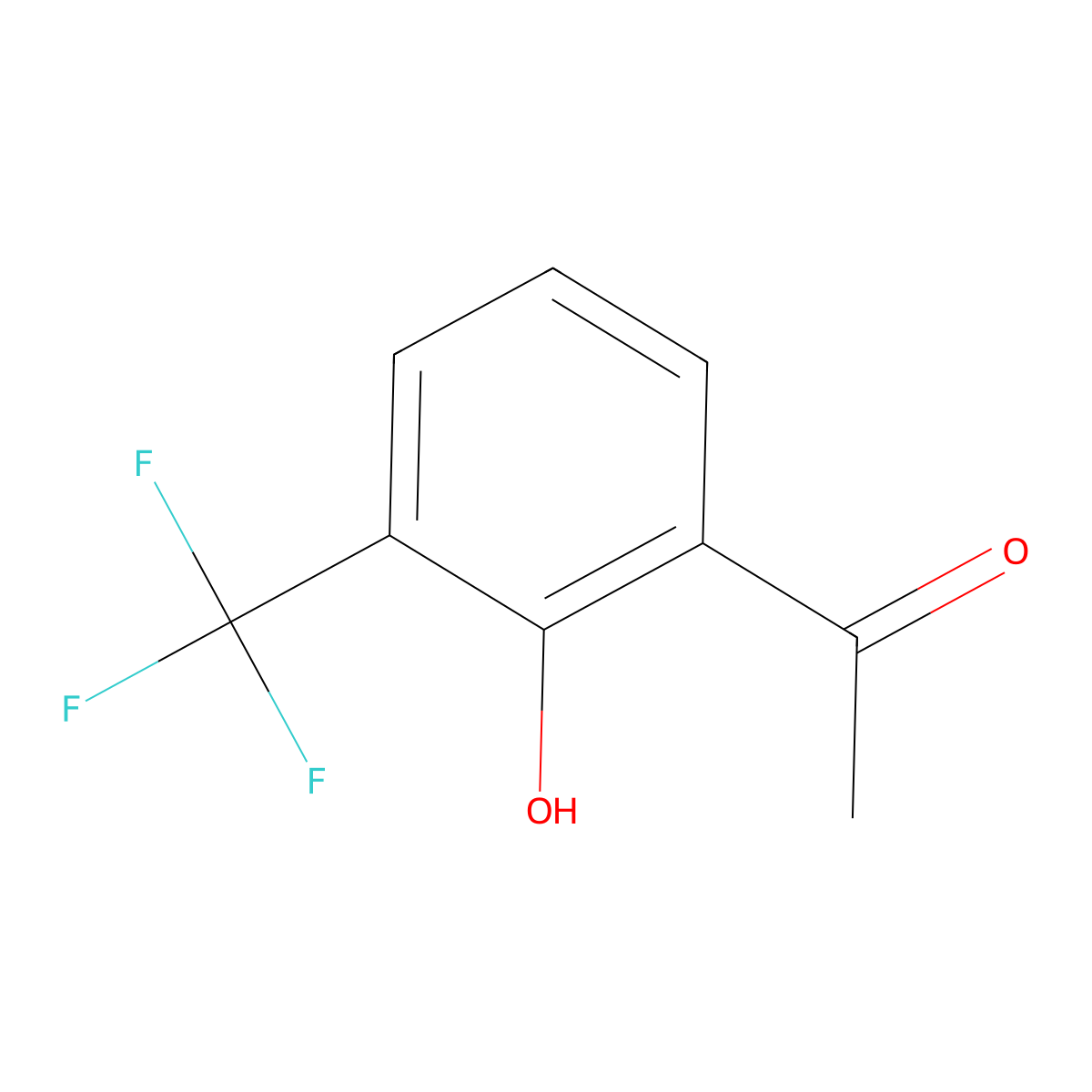 1-(2-Hydroxy-3-(trifluoromethyl)phenyl)ethan-1-one molecular structure, CAS 1144501-67-6