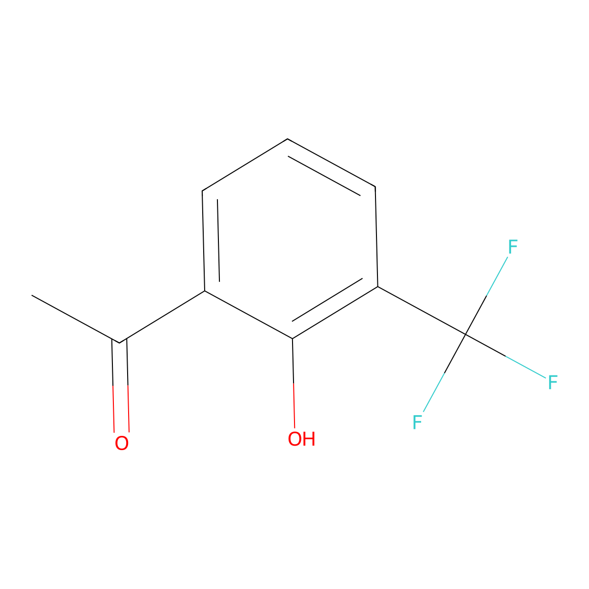 1-(2-Hydroxy-3-(trifluoromethyl)phenyl)ethan-1-one molecular structure, CAS 1144501-67-6