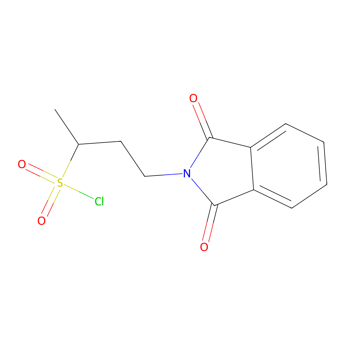 4-(1,3-dioxo-2,3-dihydro-1H-isoindol-2-yl)butane-2-sulfonyl chloride molecular structure, CAS 1144524-93-5