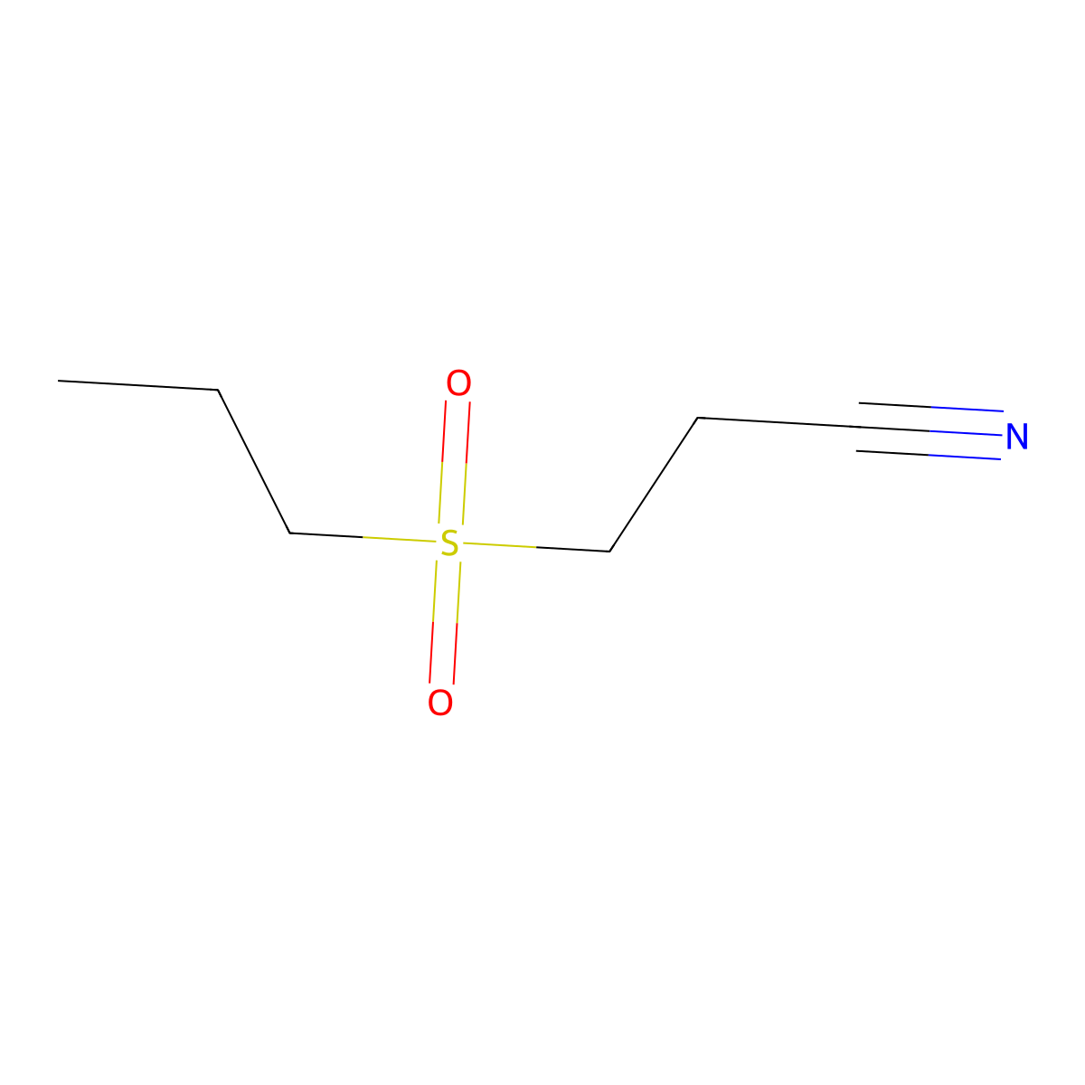 3-(Propane-1-sulfonyl)propanenitrile molecular structure, CAS 1144524-94-6
