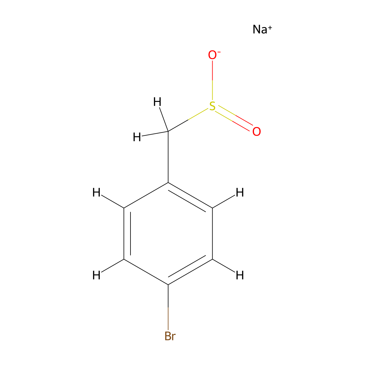 Sodium (4-bromophenyl)methanesulfinate molecular structure, CAS 1144524-97-9
