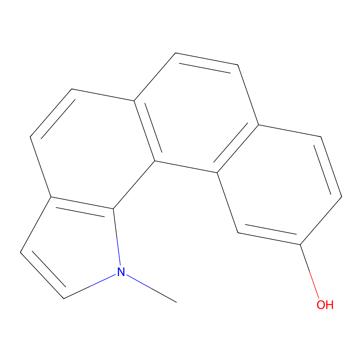 1-Methyl-1H-naphth(2,1-g)indol-10-ol molecular structure, CAS 114460-38-7
