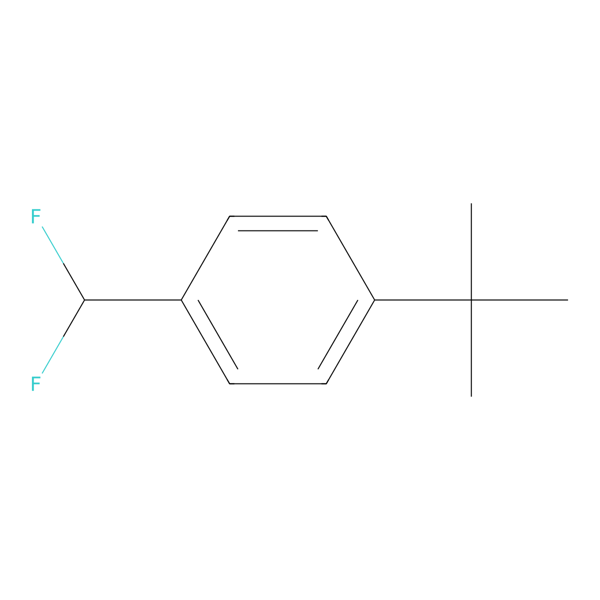1-(Tert-butyl)-4-(difluoromethyl)benzene molecular structure, CAS 114467-73-1