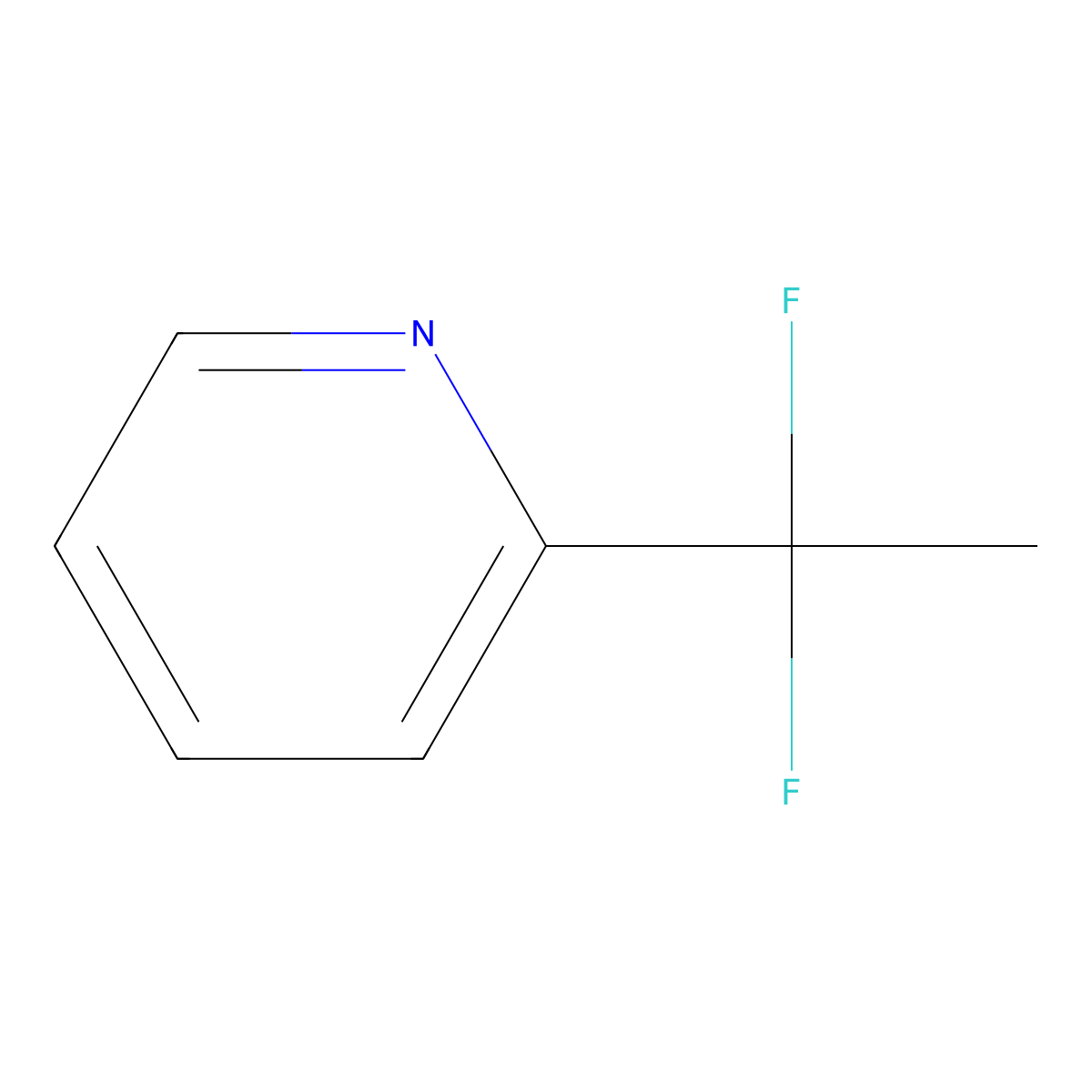 2-(1,1-Difluoroethyl)pyridine molecular structure, CAS 114468-02-9
