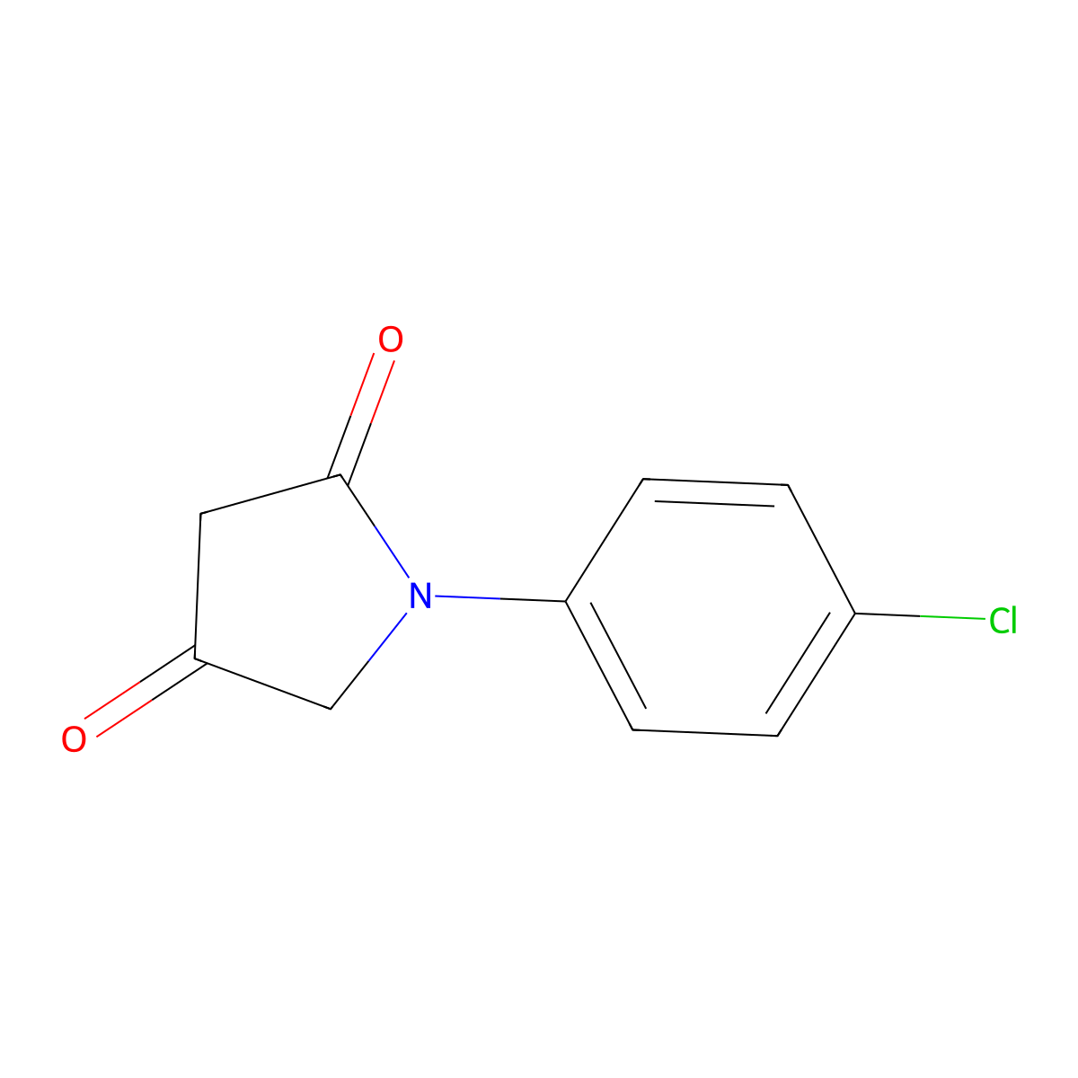1-(4-Chlorophenyl)pyrrolidine-2,4-dione molecular structure, CAS 114473-83-5