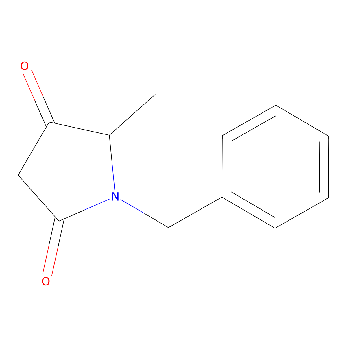 1-Benzyl-5-methylpyrrolidine-2,4-dione molecular structure, CAS 114473-97-1