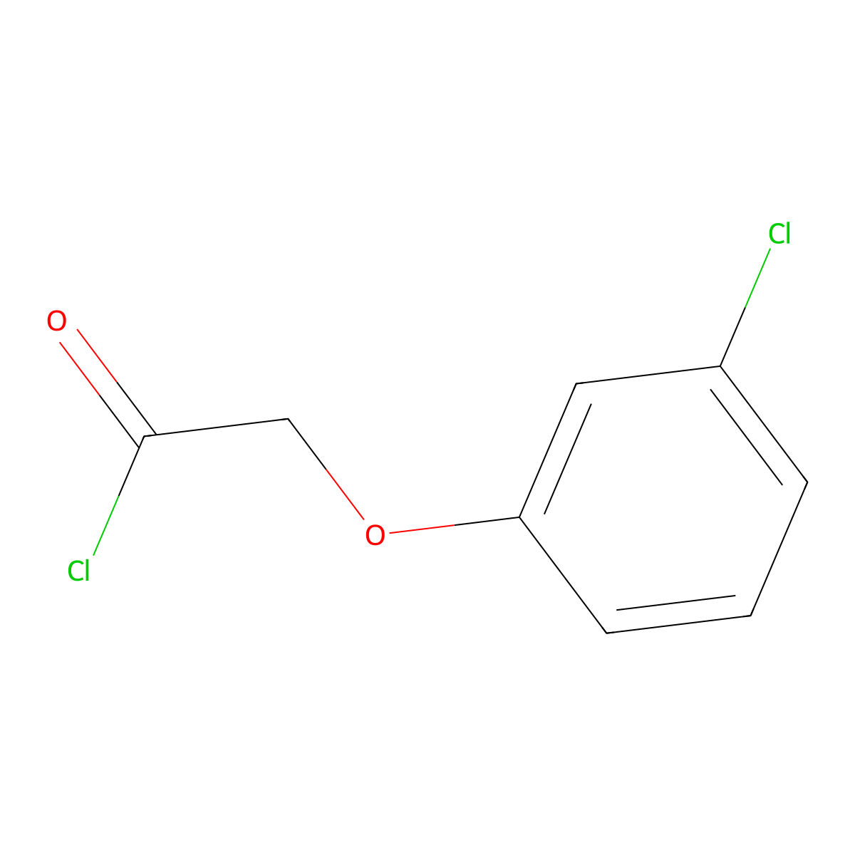 3-Chlorophenoxyacetyl chloride molecular structure, CAS 114476-84-5
