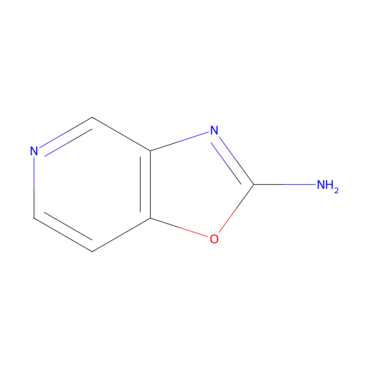 Oxazolo[4,5-c]pyridin-2-amine molecular structure, CAS 114498-55-4