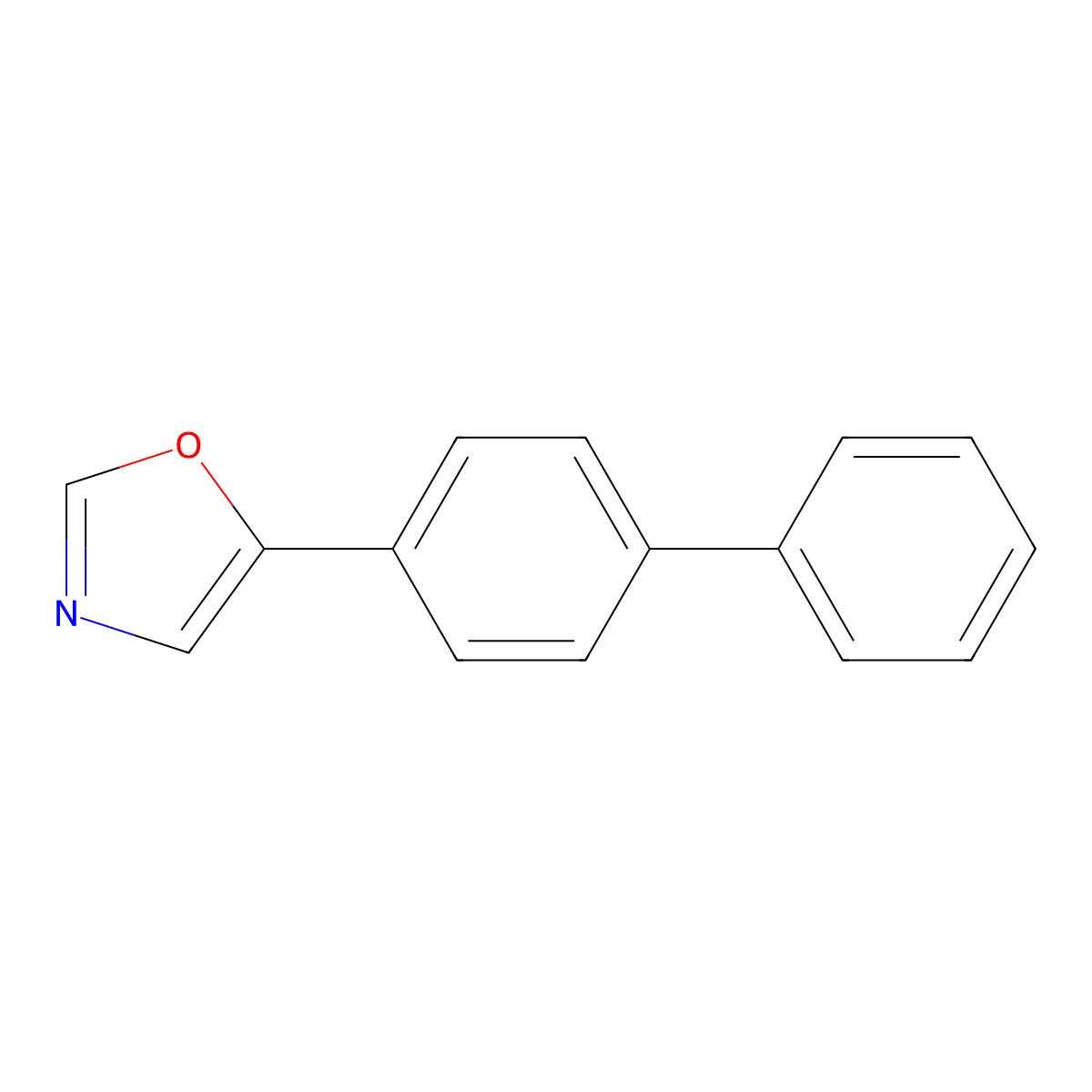 5-([1,1'-Biphenyl]-4-yl)oxazole molecular structure, CAS 1145-12-6