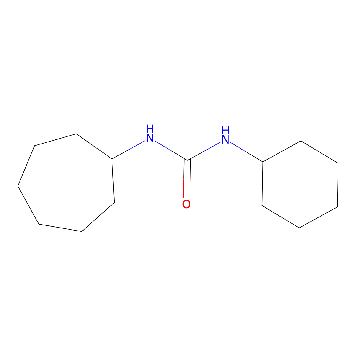 1-Cycloheptyl-3-cyclohexylurea molecular structure, CAS 1145-53-5