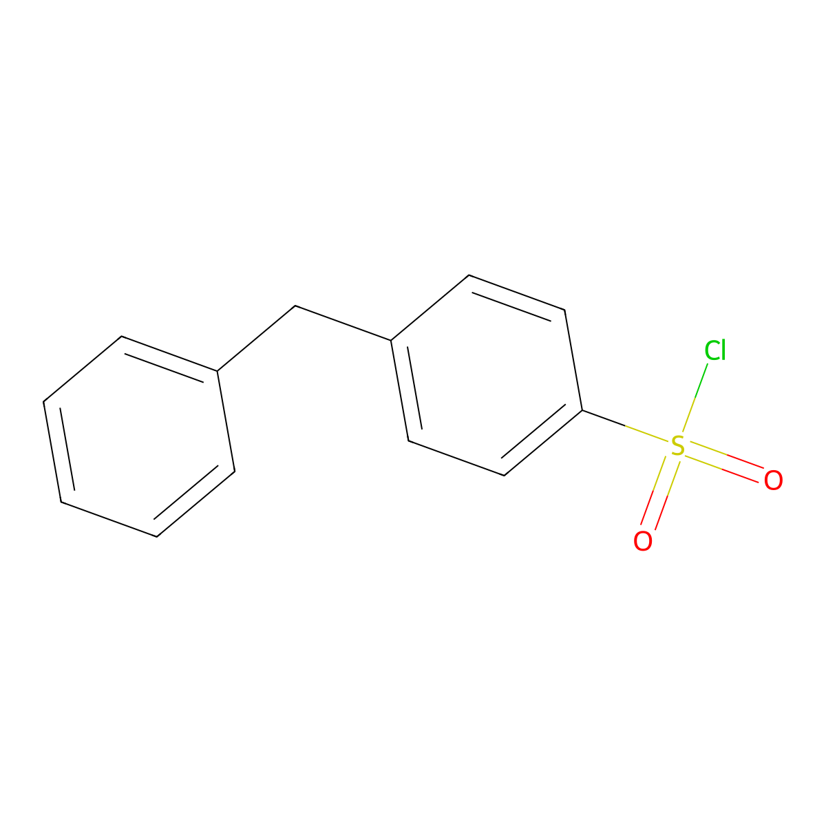 4-Benzylbenzene-1-sulfonyl chloride molecular structure, CAS 1145-59-1
