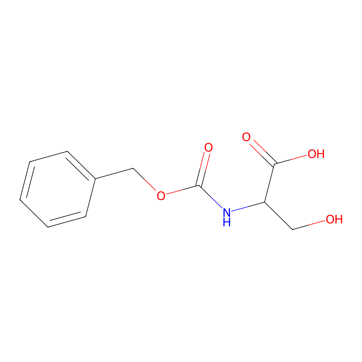 N-(Benzyloxycarbonyl)-L-serine molecular structure, CAS 1145-80-8