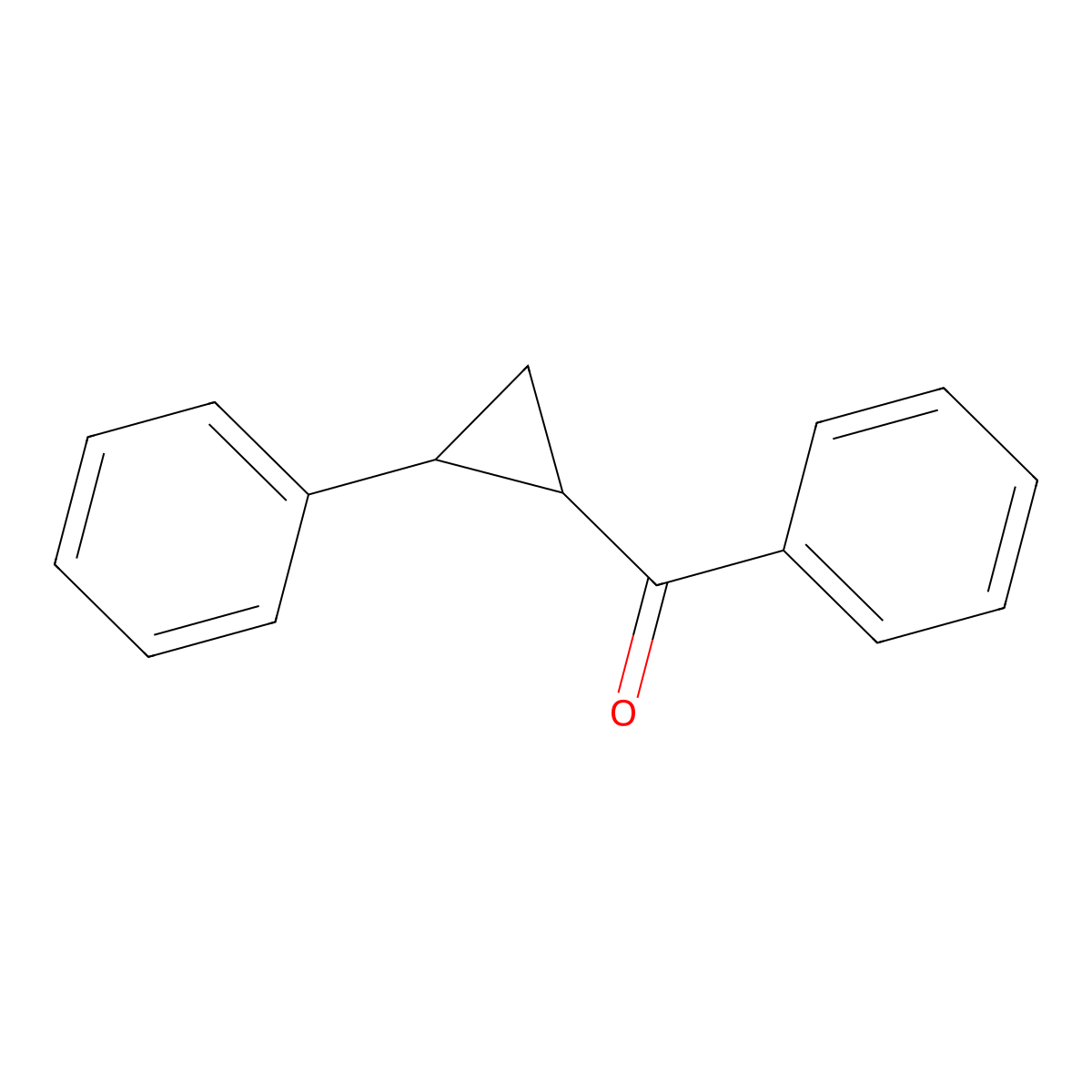 Phenyl(2-phenylcyclopropyl)methanone molecular structure, CAS 1145-92-2