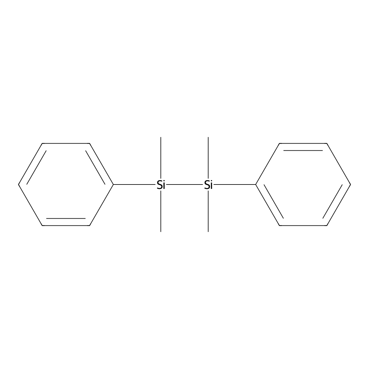 1,2-Diphenyltetramethyldisilane molecular structure, CAS 1145-98-8