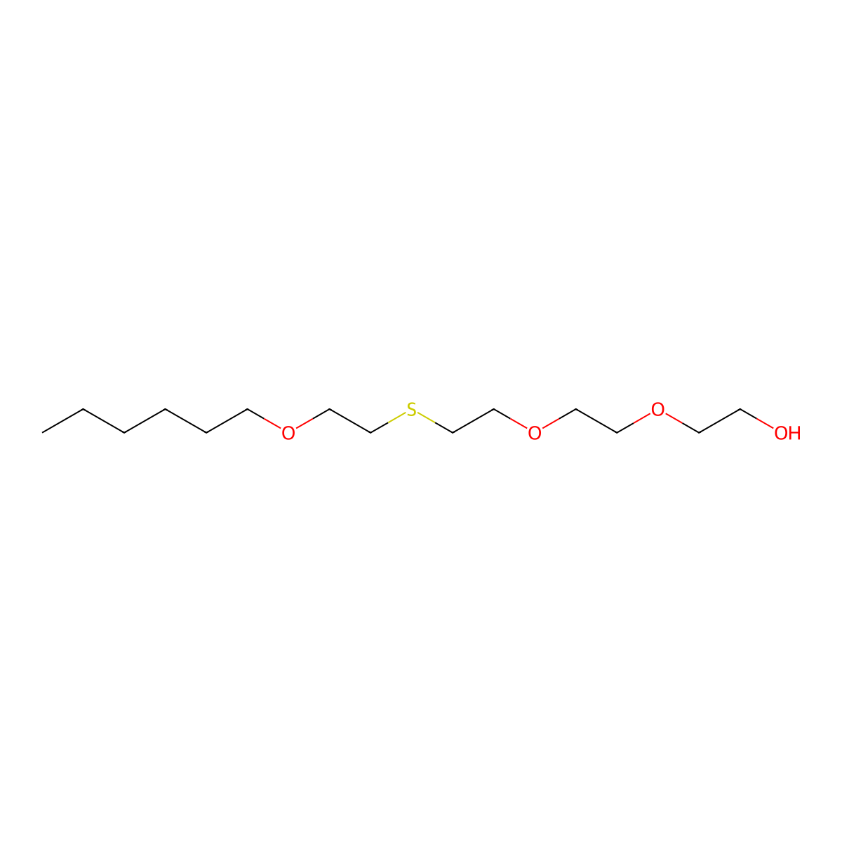 3,6,12-Trioxa-9-thiaoctadecan-1-ol molecular structure, CAS 114502-76-0