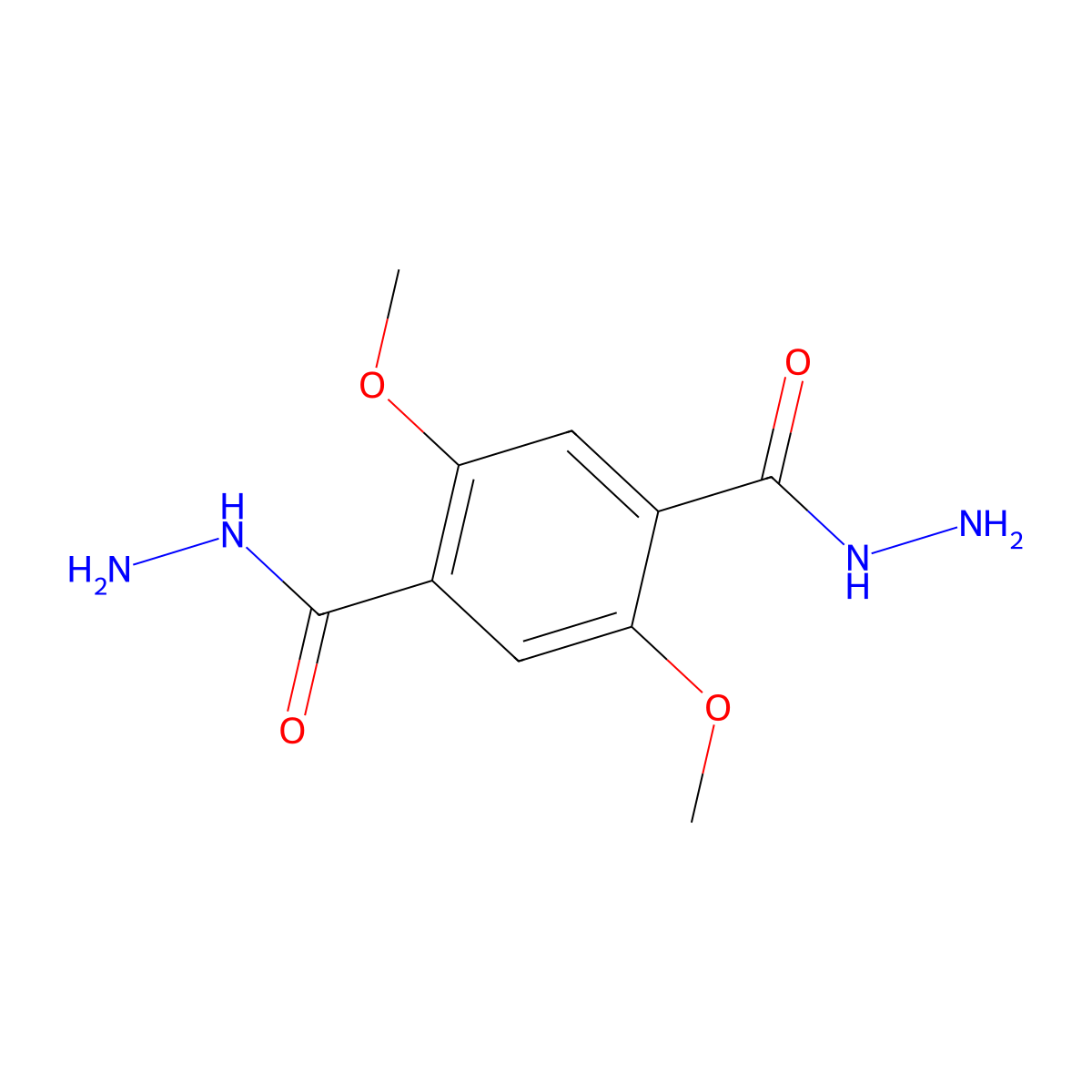 2,5-Dimethoxyterephthalohydrazide molecular structure, CAS 114503-42-3