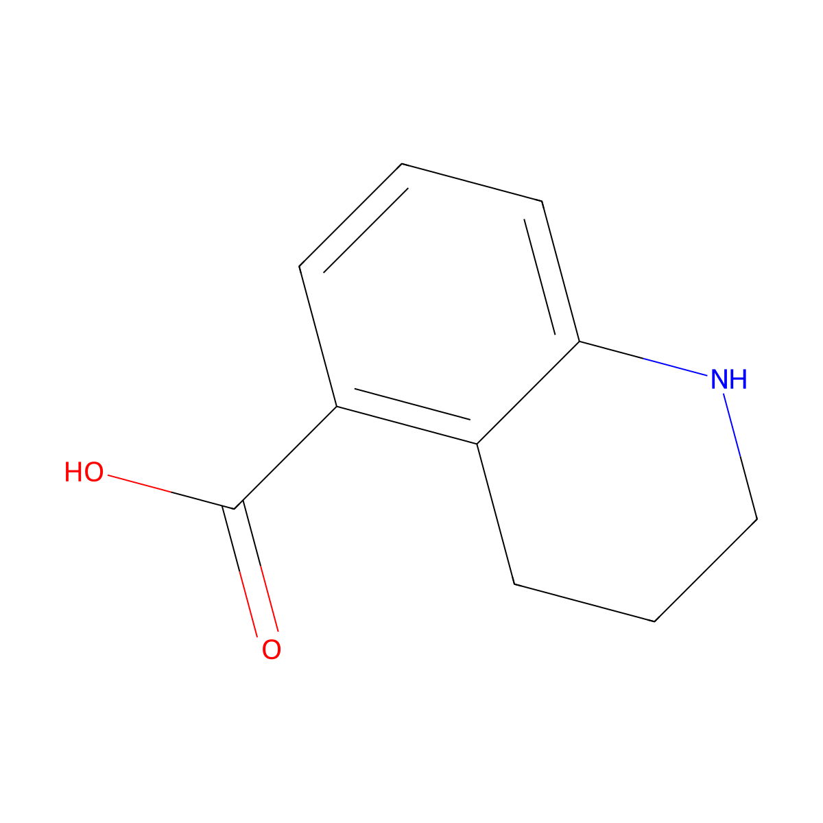 1,2,3,4-Tetrahydroquinoline-5-carboxylic acid molecular structure, CAS 114527-54-7
