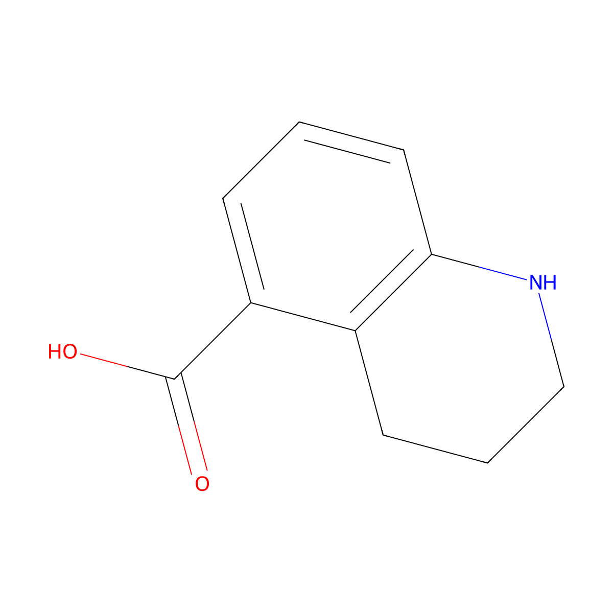 1,2,3,4-Tetrahydroquinoline-5-carboxylic acid molecular structure, CAS 114527-54-7