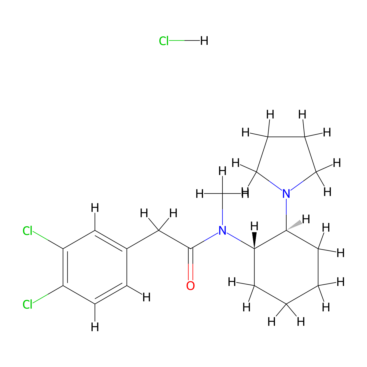 (-)-U-50488 Hydrochloride molecular structure, CAS 114528-79-9