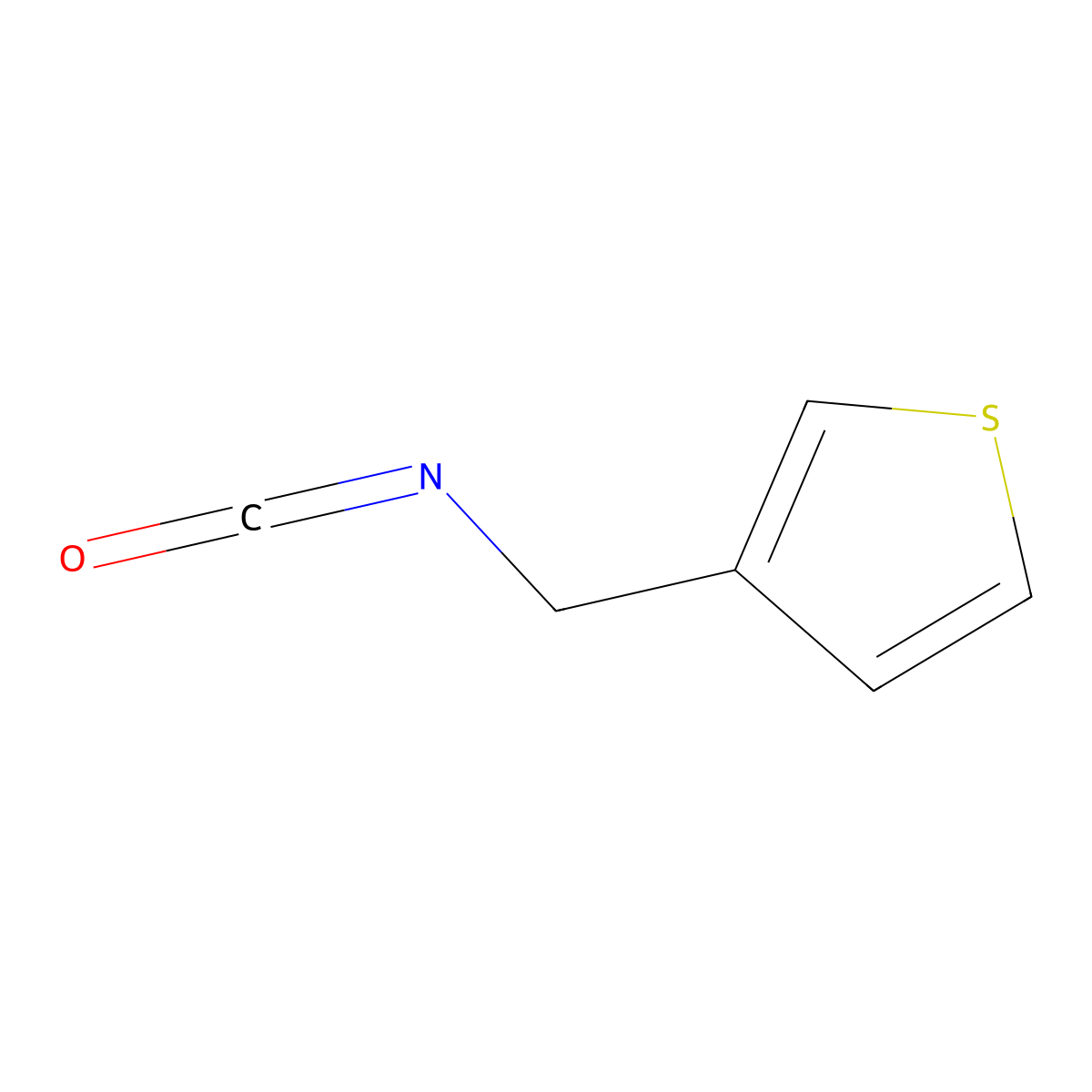 3-(Isocyanatomethyl)thiophene molecular structure, CAS 114546-13-3