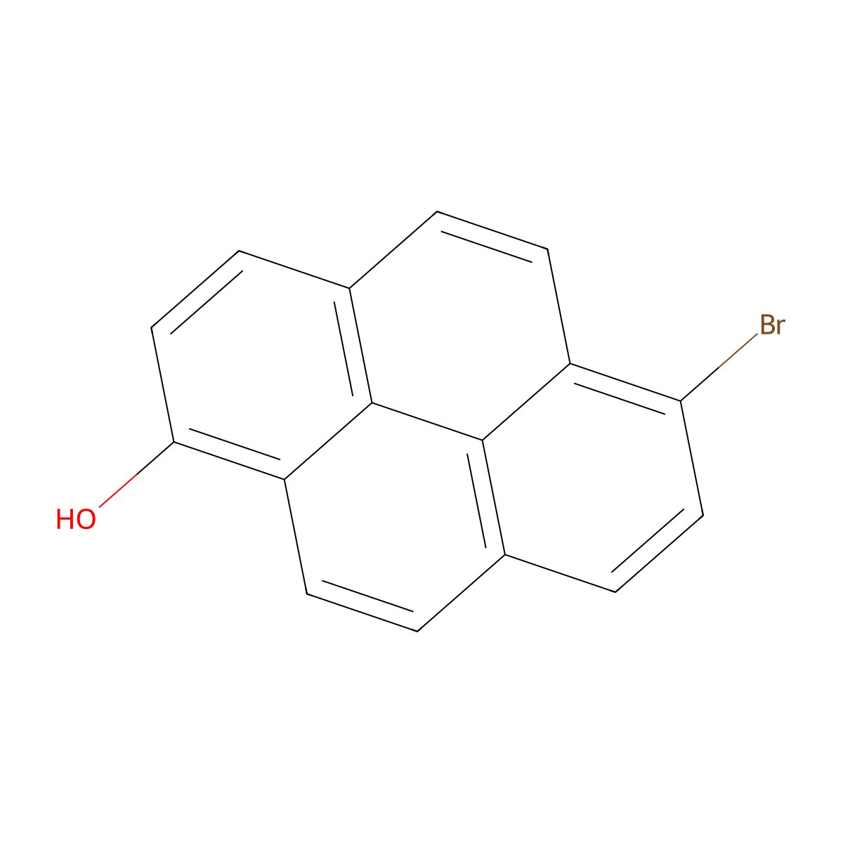 6-Bromopyren-1-ol molecular structure, CAS 114562-65-1