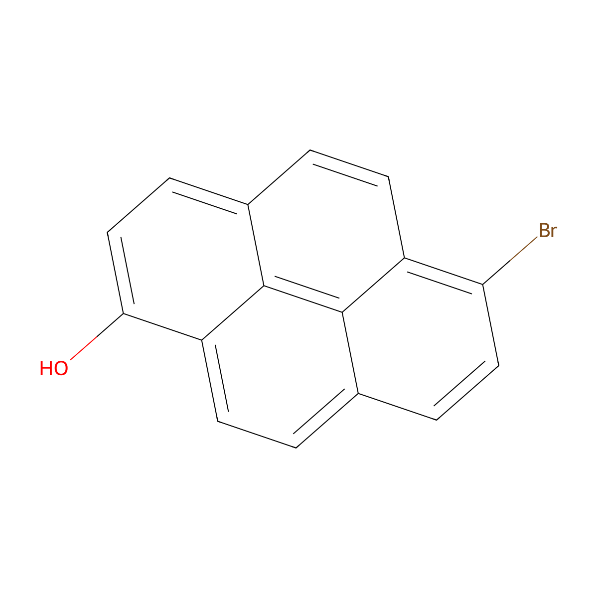 6-Bromopyren-1-ol molecular structure, CAS 114562-65-1