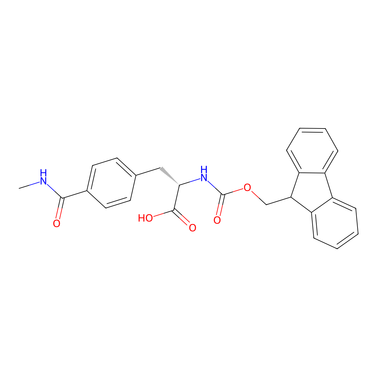 N-Fmoc-4-[(methylamino)carbonyl]-L-phenylalanine molecular structure, CAS 1145678-21-2