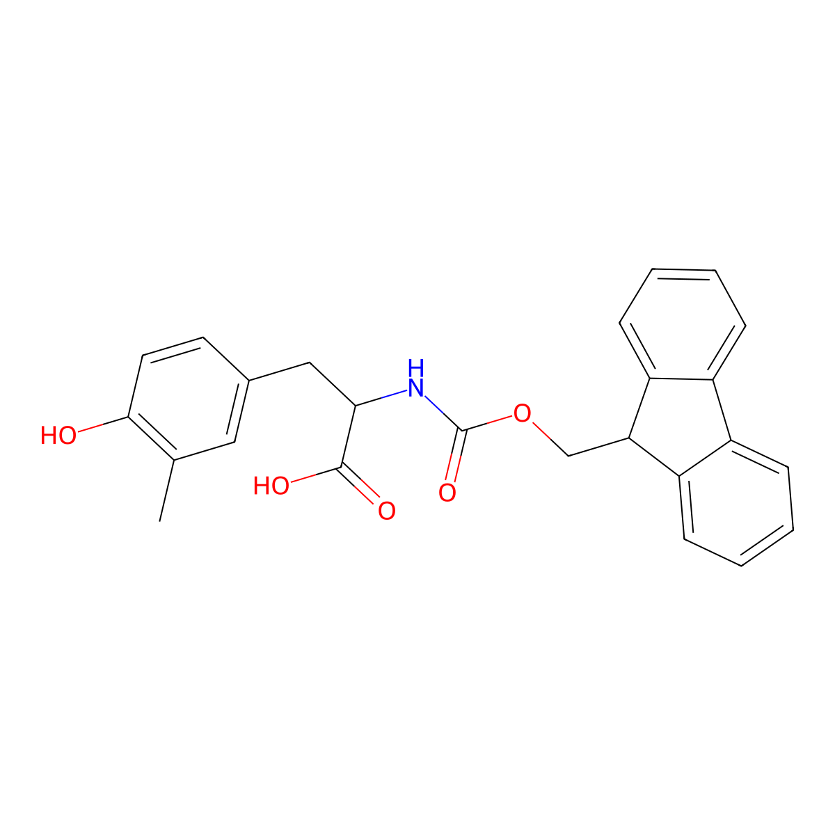 N-Fmoc-3-methyl-L-tyrosine molecular structure, CAS 1145678-51-8