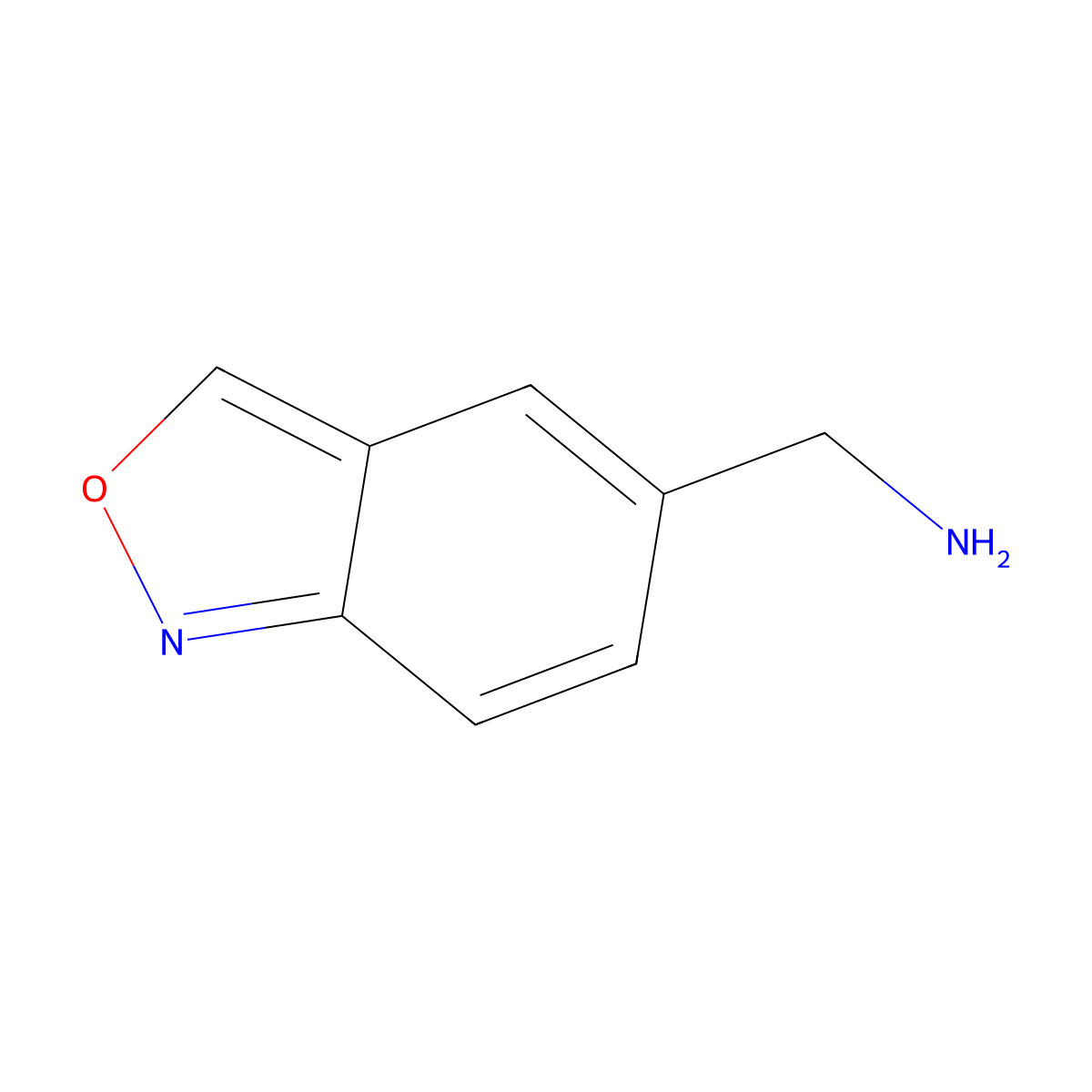 1-(2,1-Benzoxazol-5-yl)methanamine molecular structure, CAS 1145679-08-8