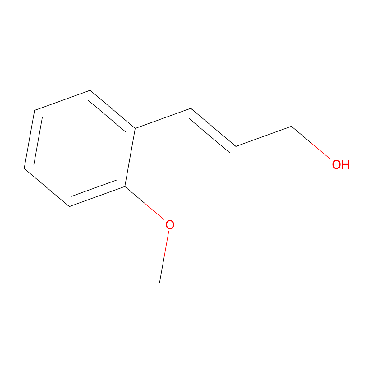 (E)-3-(2-methoxyphenyl)prop-2-en-1-ol molecular structure, CAS 114568-19-3