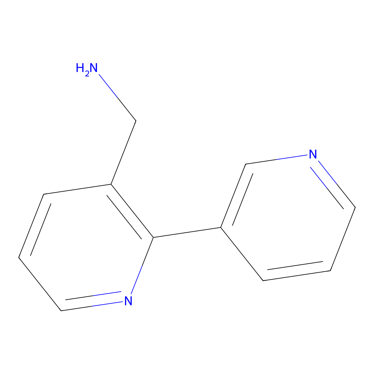 [2-(Pyridin-3-yl)pyridin-3-yl]methanamine molecular structure, CAS 1145680-08-5