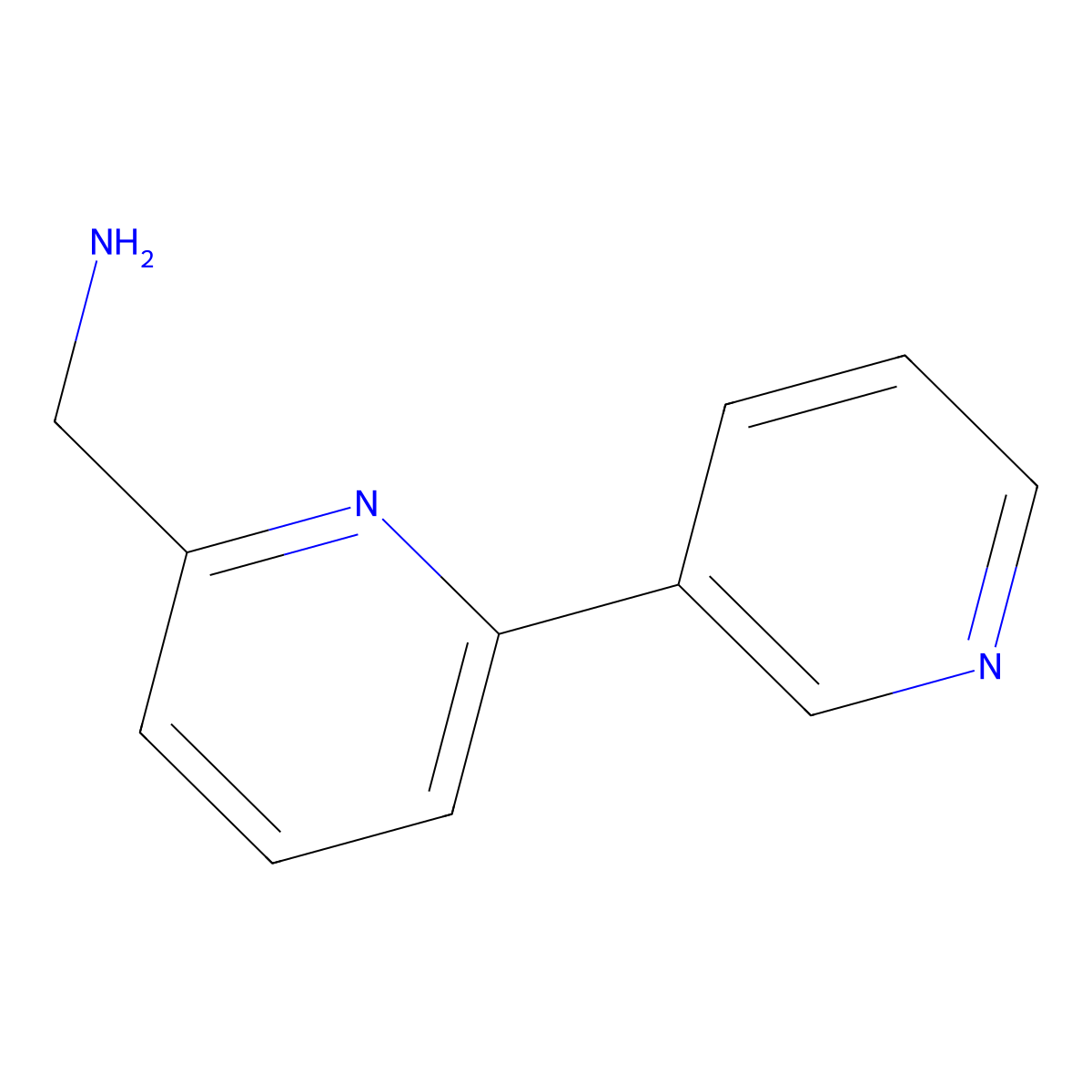 [2,3'-Bipyridin]-6-ylmethanamine molecular structure, CAS 1145680-21-2