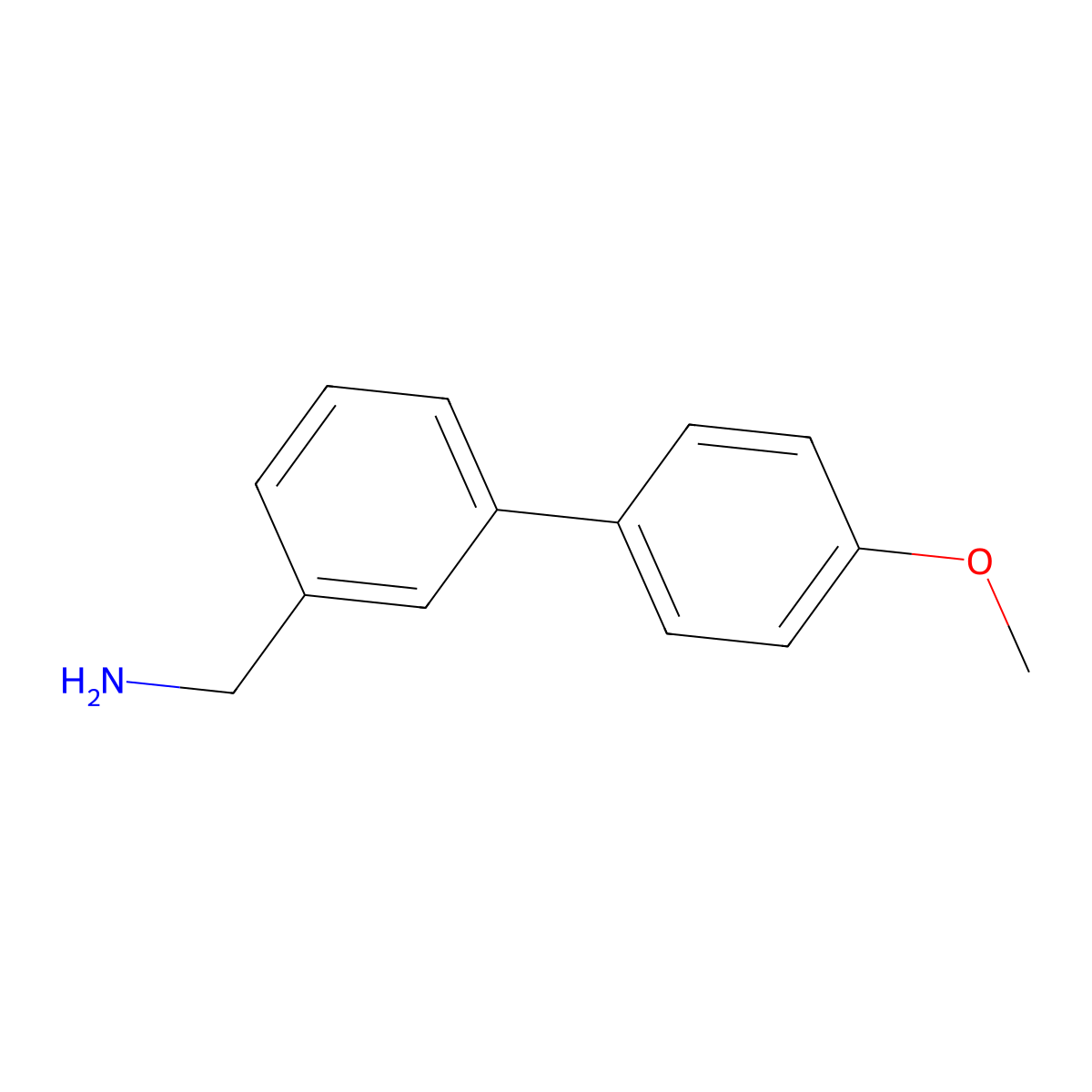 [3-(4-Methoxyphenyl)phenyl]methanamine molecular structure, CAS 1145680-24-5