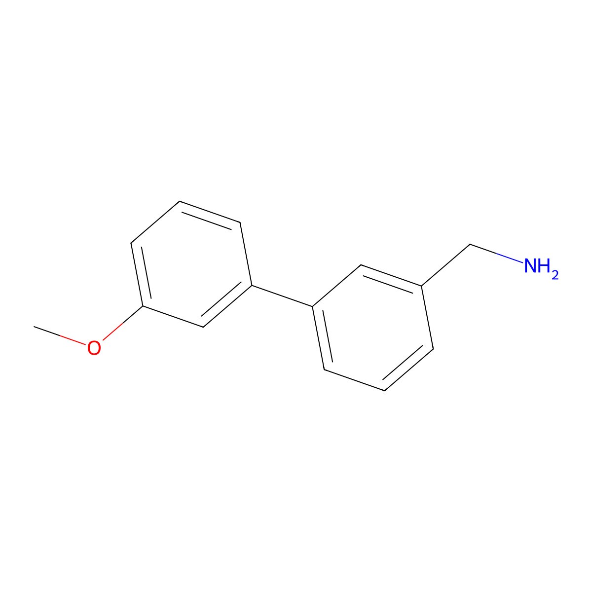 [3-(3-Methoxyphenyl)phenyl]methanamine molecular structure, CAS 1145680-32-5