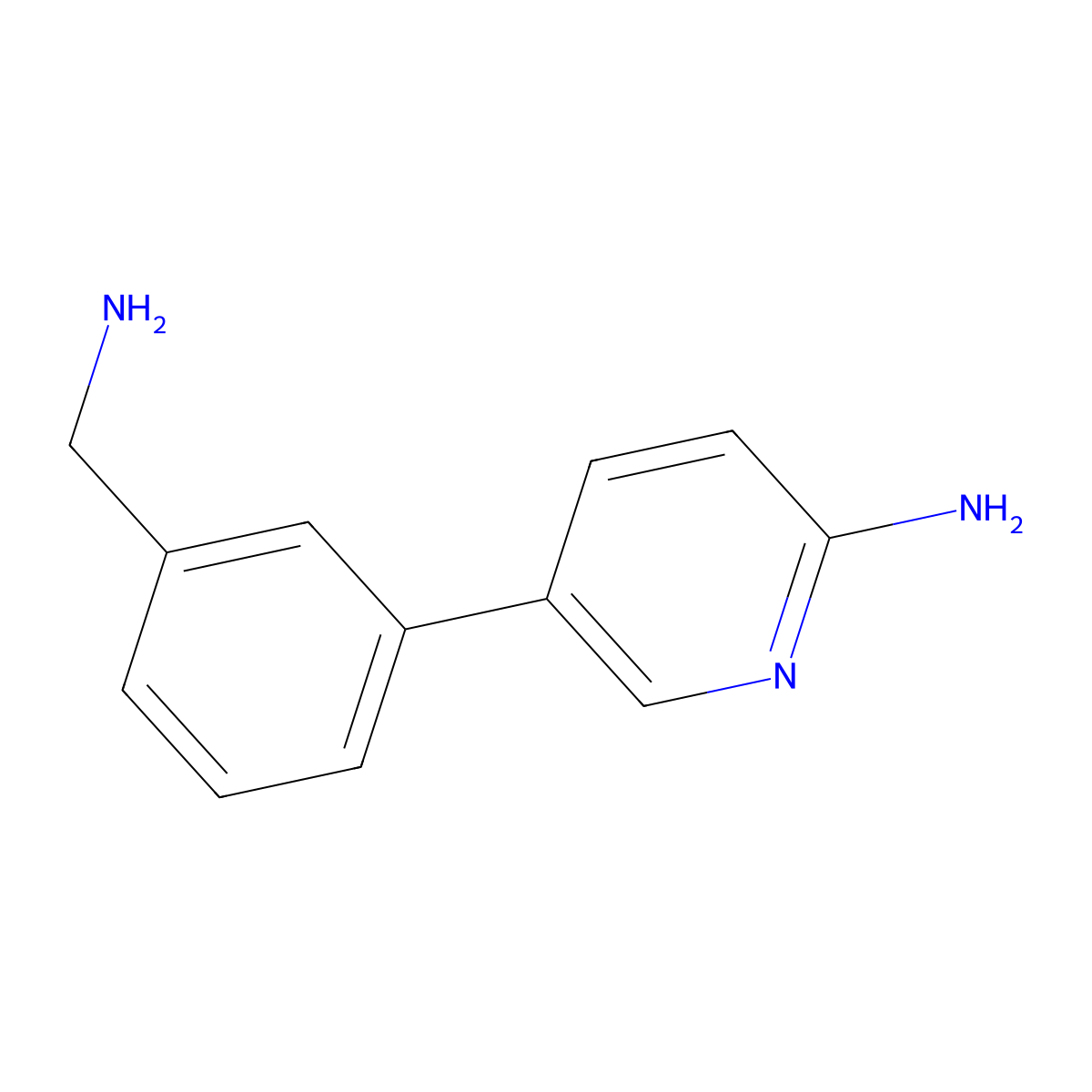 5-[3-(Aminomethyl)phenyl]pyridin-2-amine molecular structure, CAS 1145680-34-7