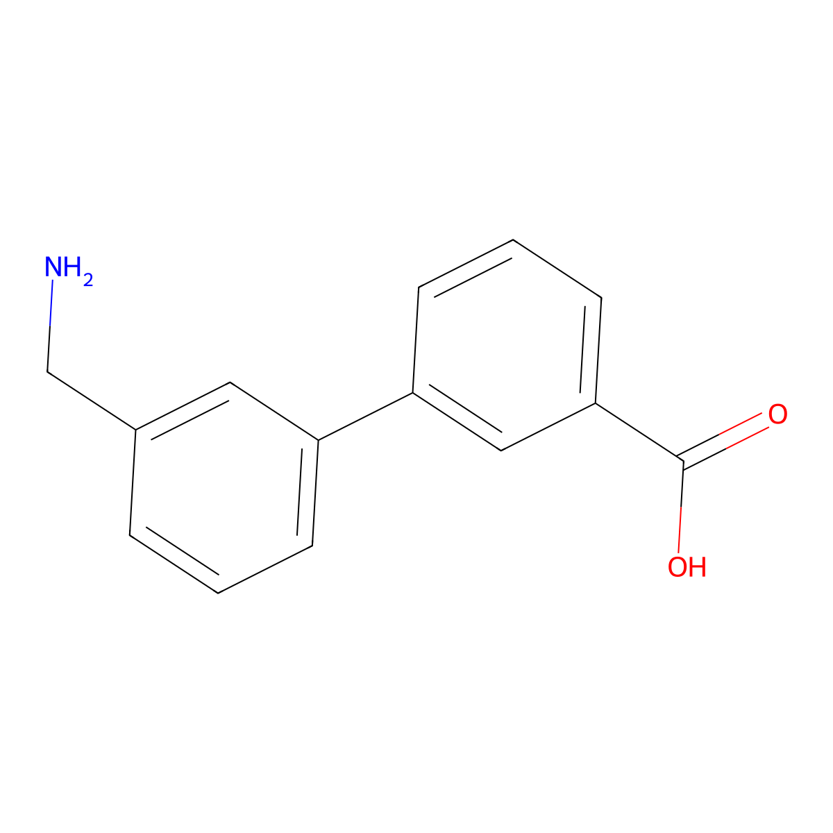 3-[3-(Aminomethyl)phenyl]benzoic acid molecular structure, CAS 1145680-57-4