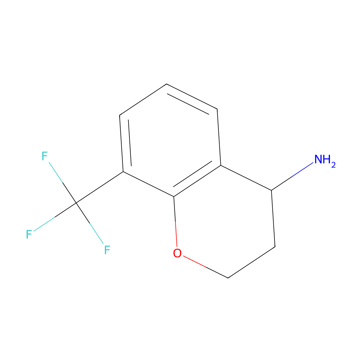 (R)-8-(trifluoromethyl)chroman-4-amine molecular structure, CAS 1145685-65-9