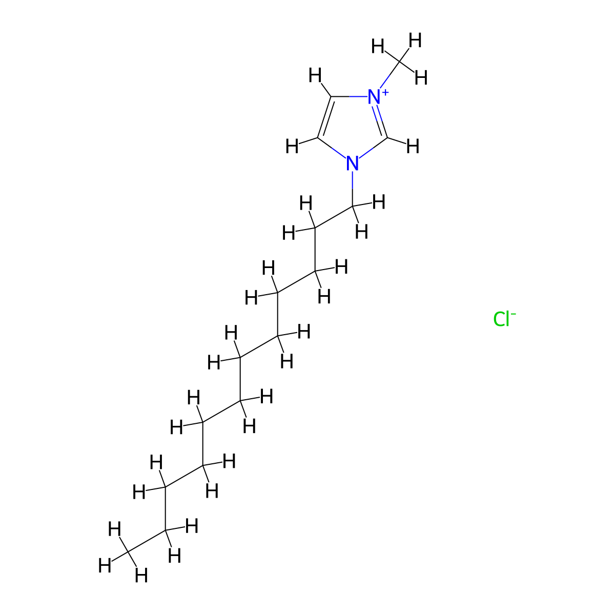 1-Dodecyl-3-methyl-1H-imidazol-3-ium Chloride molecular structure, CAS 114569-84-5