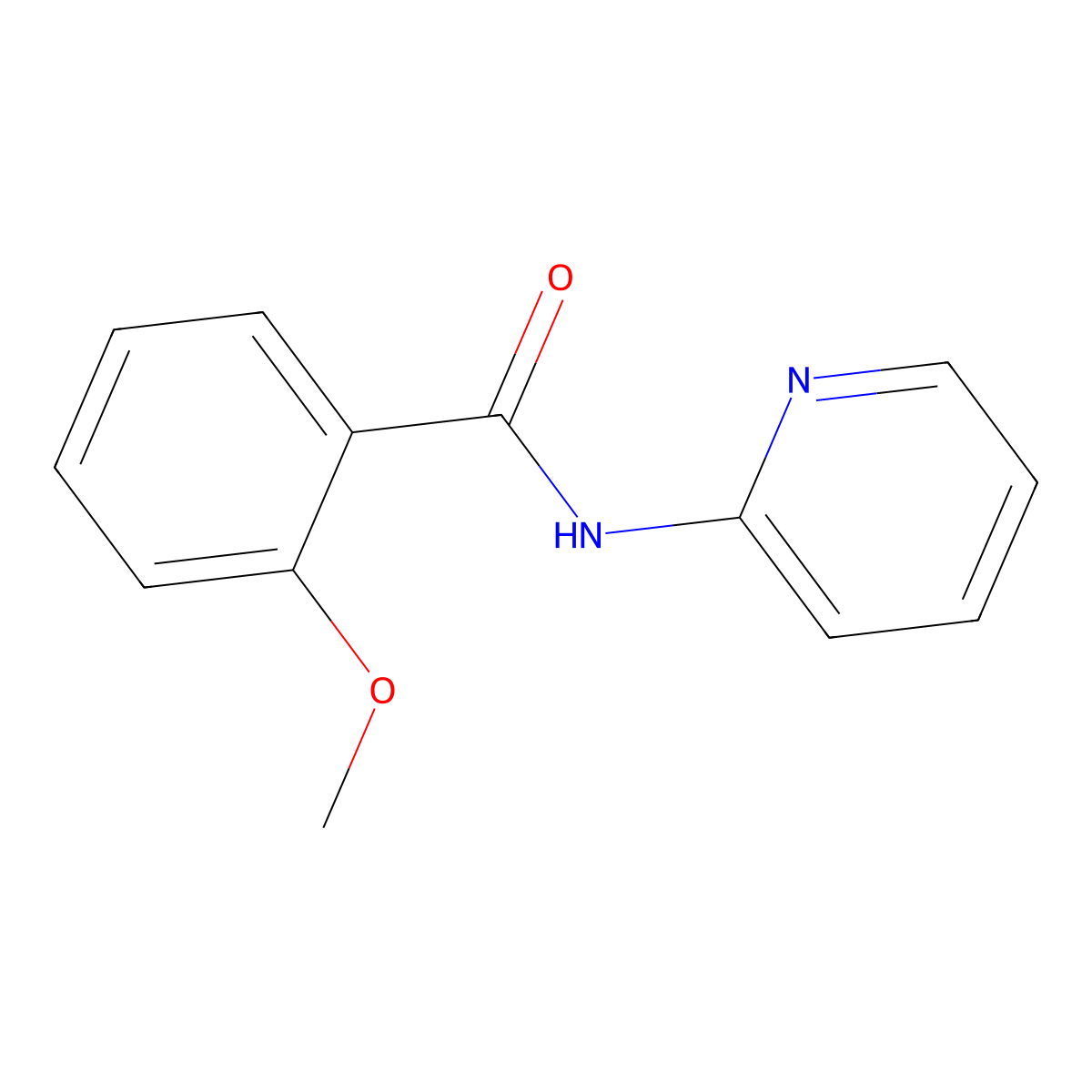 2-methoxy-N-(2-pyridinyl)benzamide molecular structure, CAS 114570-45-5